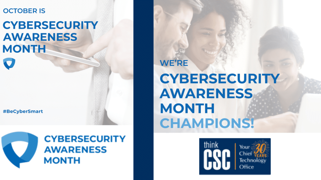 thinkcsc is a cybersecurity awareness champion